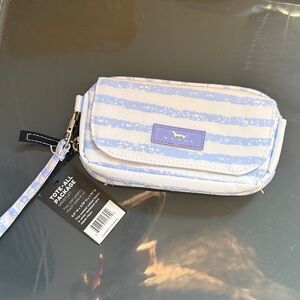Scout Light Blue and White Wristlet